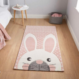 Pink Kids Animal Pictorial Graphics Modern Rug For Living Room Bedroom And Dining Room-120Cm X 170Cm - thumbnail 1