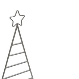 Ivyline Pewter Christmas Tree With Star Iron  H71Cm W35Cm D15Cm - thumbnail 4