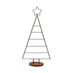 Ivyline Pewter Christmas Tree With Star Iron  H71Cm W35Cm D15Cm - thumbnail 2