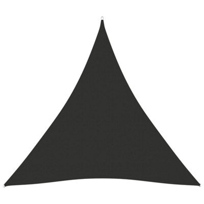 Berkfield Sunshade Sail Oxford Fabric Triangular 6X6X6 M Anthracite - image 1