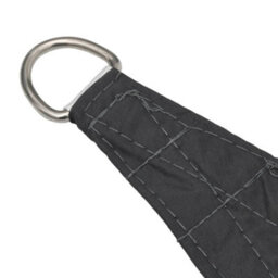 Berkfield Sunshade Sail Oxford Fabric Triangular 6X6X6 M Anthracite - thumbnail 4