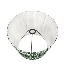 Pacific Lifestyle 40Cm Green Patterned Tapered Lampshade Cone Table Floor Lamp Shade - thumbnail 4