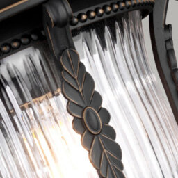 Luminosa Lighting Elstead Luverne 1 Light Outdoor Ceiling Chain Lantern Rubbed Bronze, E27 - thumbnail 4