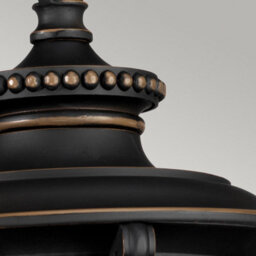 Luminosa Lighting Elstead Luverne 1 Light Outdoor Ceiling Chain Lantern Rubbed Bronze, E27 - thumbnail 3