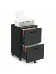 Songmics 2-Drawer Filing Cabinet, Mobile File Cabinet For Home Office, Small Rolling Filing Cabinet, Printer Stand - thumbnail 8