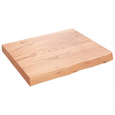 Berkfield Wall Shelf Light Brown 60X50X6 Cm Treated Solid Wood Oak - image 1