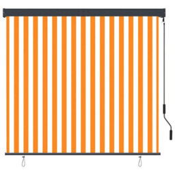 Berkfield Harmful Outdoor Roller Blind 160X250 Cm White And Orange