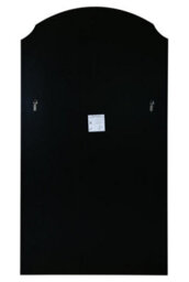"Mirroroutlet Curva - New Black Edged Dual Arch Curved Edge Leaner And Wall Mirror 63""x35"" (160Cm X 90Cm)" - thumbnail 8