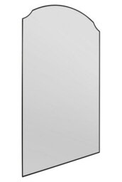 "Mirroroutlet Curva - New Black Edged Dual Arch Curved Edge Leaner And Wall Mirror 63""x35"" (160Cm X 90Cm)" - thumbnail 4