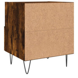 Berkfield Modern Bedside Cabinets 2 Pcs Smoked Oak 40X35X47.5 Cm Engineered Wood - thumbnail 9