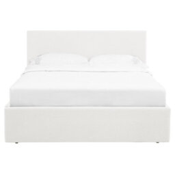 Teddy Boucle 3Ft Single Gas Lift Up Ottoman Storage Bedframe (H: 88.5Cm X W: 108Cm X L: 203Cm) (White) - thumbnail 4
