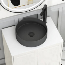 Royal Bathrooms Royal Bathroom Elmore 600mm Classic White Wall Mounted Bathroom Vanity Unit 2 Drawer Plain White Worktop With Art Round Basin - thumbnail 4