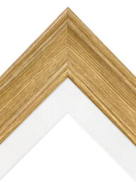 Frames By Post Scandi Oak Frame With White Mount For Image Size A3 - thumbnail 5