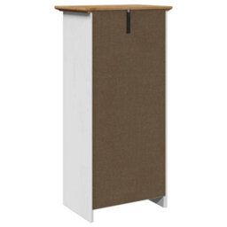 Berkfield Bathroom Cabinet Bodo White And Brown 44X30X90 Cm - thumbnail 6