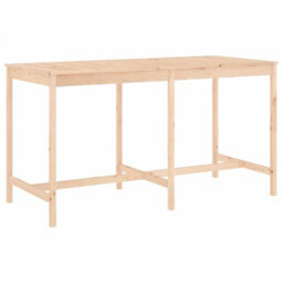 Berkfield 9 Piece Garden Bar Set Solid Wood Pine - thumbnail 6