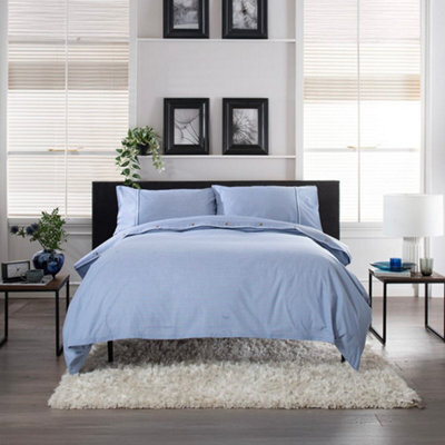 The Lyndon Company Gingham Duvet Cover Set  - Soft & Breathable Cotton With Double Piped Edges - image 1