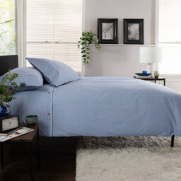 The Lyndon Company Gingham Duvet Cover Set  - Soft & Breathable Cotton With Double Piped Edges - thumbnail 2