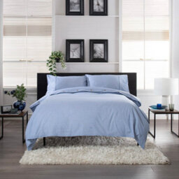 The Lyndon Company Gingham Duvet Cover Set  - Soft & Breathable Cotton With Double Piped Edges - thumbnail 1