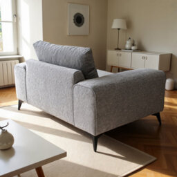 Abakus Direct Venice Armchair In Light Grey With Deep Seats And Extra-Wide Padded Arms - thumbnail 6