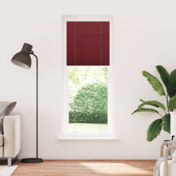 Berkfield Pleated Blind Bordeaux Red 80X200 Cm Fabric Width 79.4 Cm Polyester - thumbnail 2
