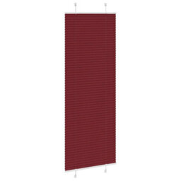 Berkfield Pleated Blind Bordeaux Red 80X200 Cm Fabric Width 79.4 Cm Polyester - thumbnail 3
