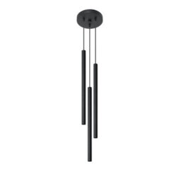 Sollux Lighting Pastelo Steel Black 3P Light Classic Pendant Ceiling Light - thumbnail 3