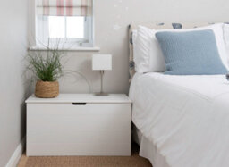 Seaton White Wooden Storage Chest, Blanket Box, Trunk, Ottoman, Toy Box - thumbnail 2