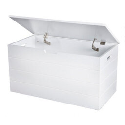 Seaton White Wooden Storage Chest, Blanket Box, Trunk, Ottoman, Toy Box - thumbnail 6