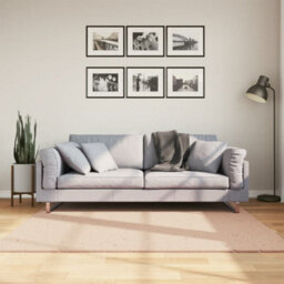 Walplus Rug Huarte Short Pile Soft And Washable Blush 160X160 Cm - thumbnail 1