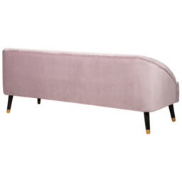 Beliani Sofa 3 Seater Alsvag Velvet Pink - thumbnail 5