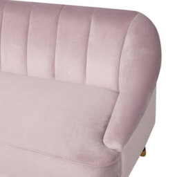 Beliani Sofa 3 Seater Alsvag Velvet Pink - thumbnail 6