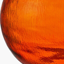Pacific Lifestyle Round Vase In Orange Recycled Glass - thumbnail 6