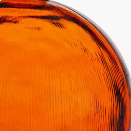 Pacific Lifestyle Round Vase In Orange Recycled Glass - thumbnail 4