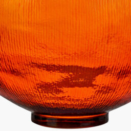 Pacific Lifestyle Round Vase In Orange Recycled Glass - thumbnail 5