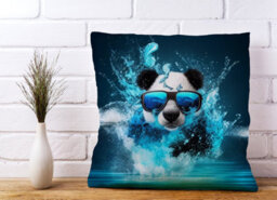 Warren Reed Designer Panda Splashart Water Cushions 45Cm X 45Cm - thumbnail 2
