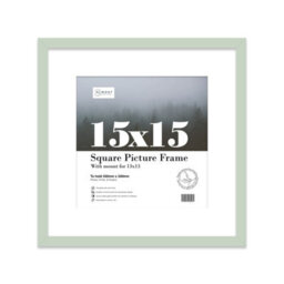 "15X15"" Mint Green Picture Frame - 15X15"" Square Frame With 13X13"" Mount For 15X15""/13X13"" Pictures Moderrn Style Thin Edge, 1 Pack" - thumbnail 1