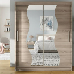 Westa S Sliding Door Wardrobe With Mirrors On The Fronts Truffle - thumbnail 2