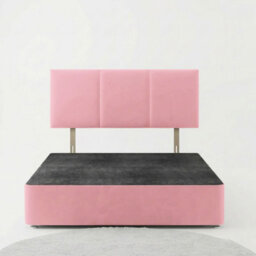 Adore Designs Alton Plush Velvet Divan Bed, Headboard - 4Ft6 Double - Pink - 4 Drawers - thumbnail 3