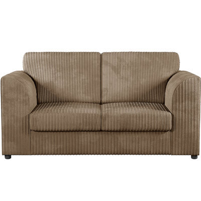 Furnishings For Less UK Luxor Jumbo Cord Fabric 2 Seater Sofa - Fullback Coffee - image 1