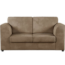 Furnishings For Less UK Luxor Jumbo Cord Fabric 2 Seater Sofa - Fullback Coffee - thumbnail 1