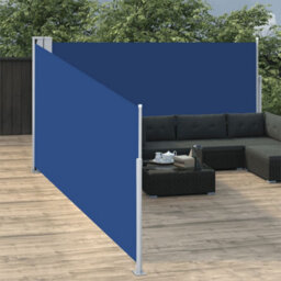 Walplus Retractable Side Awning Garden Sun Shade Canopy Gazebo For Back Door, Porch, Patio Blue 140X1000 Cm - thumbnail 3