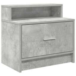 Berkfield Bedside Cabinets With Drawer 2 Pcs Concrete Grey 51X31X47 Cm - thumbnail 6