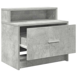 Berkfield Bedside Cabinets With Drawer 2 Pcs Concrete Grey 51X31X47 Cm - thumbnail 5