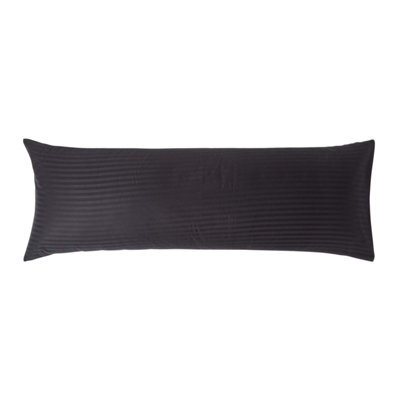 Homescapes Black Egyptian Cotton Ultrasoft Body Pillowcase 330 Tc - image 1