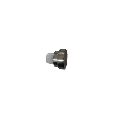 GoodHome Athens Brushed Grey Nickel Effect Metal & Plastic Cap Curtain Pole Finial (Dia)19mm - image 1