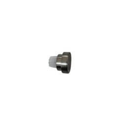 GoodHome Athens Brushed Grey Nickel Effect Metal & Plastic Cap Curtain Pole Finial (Dia)19mm - thumbnail 1