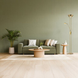 Happy Homewares Led Mother And Child Floor Lamp In Antique Brass With Rotary Dimmer Switches - thumbnail 7