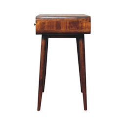 Artisan Furniture Solid Wood Curved Chestnut Writing Desk - thumbnail 9