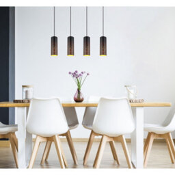 Luminosa Lighting Luminosa Crocky Bar Pendant Ceiling Light Matt Black 4X E27 - thumbnail 5