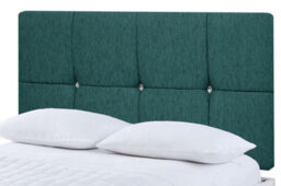 "Slumbre Deluxe Chenille 4Ft Small Double 20"" Headboard - Teal"